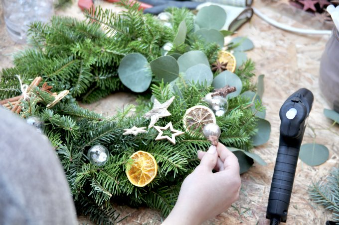 Retour sur l'atelier couronne de porte